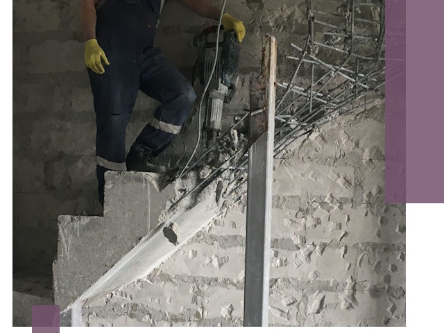 Демонтаж металлических и бетонных лестниц в Нововоронеже