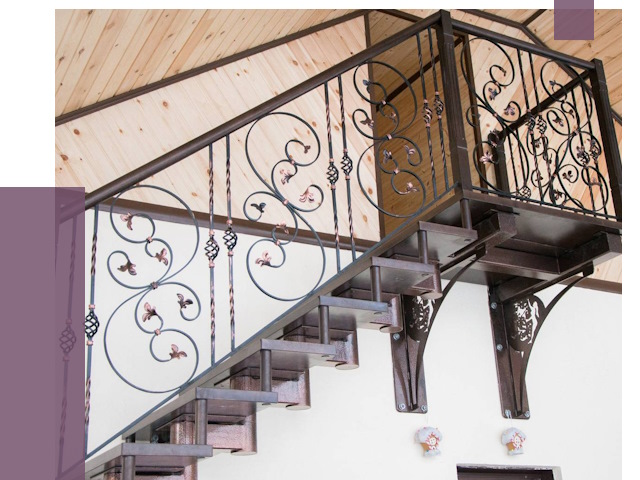 Кованые лестницы в Нововоронеже от 78936 руб. под ключ