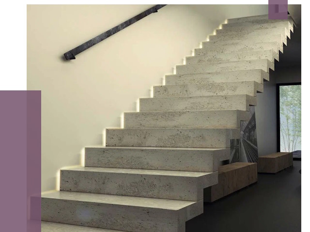 Облицовка бетонных лестниц в Нововоронеже от 4554 руб/м2 