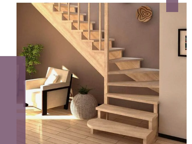 Изготовление Г-образных лестниц в Нововоронеже от 18722 руб. 