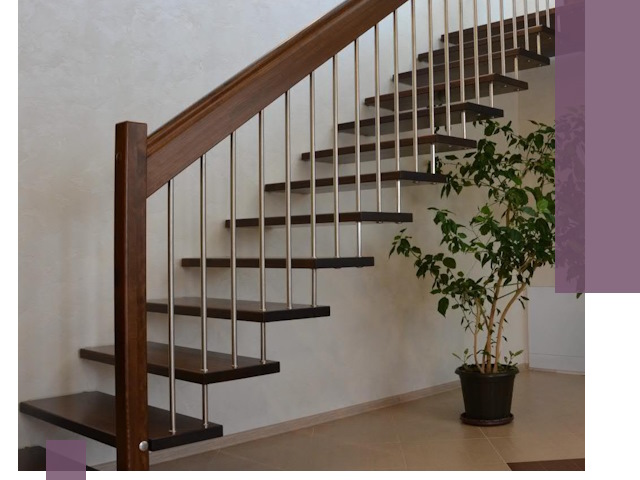 Лестницы на больцах под ключ в Нововоронеже – изготовление и монтаж