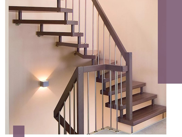 Изготовление лестниц на больцах в Нововоронеже под ключ