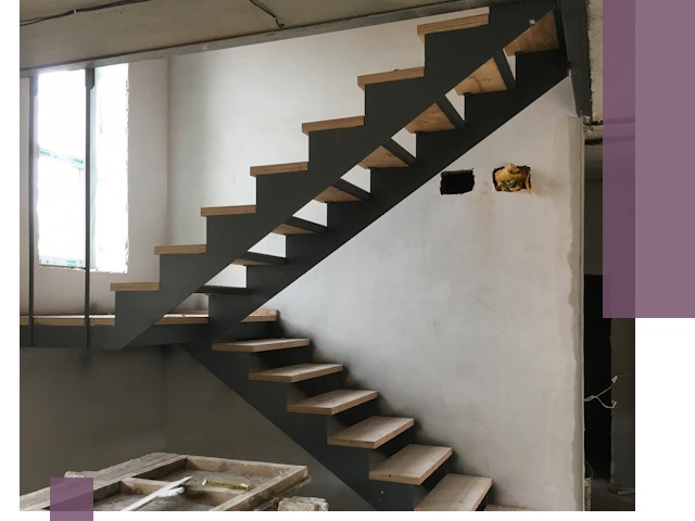 Изготовление лестниц на металлокаркасе в Нововоронеже от производителя