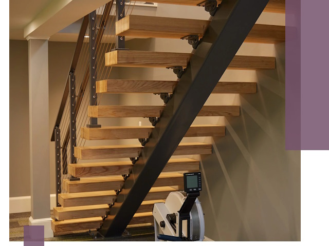 Лестницы на монокосоурах под ключ в Нововоронеже - изготовление и монтаж