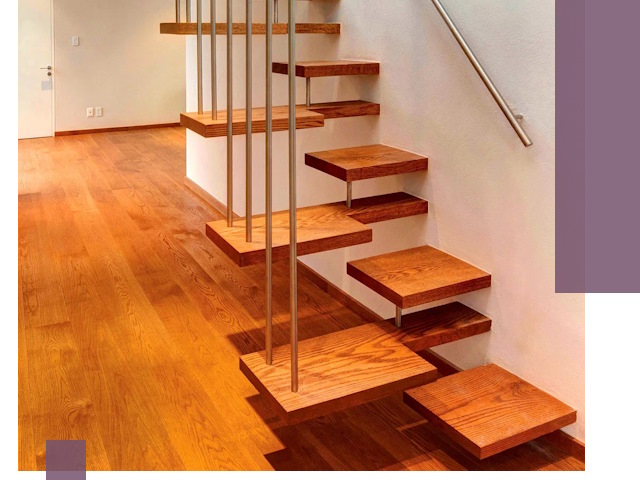 Лестницы «гусиный шаг» на заказ в Нововоронеже для узких пространств