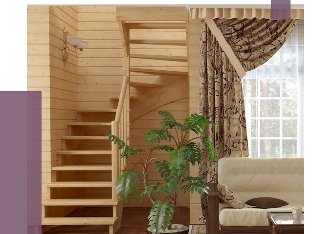 Лестницы для дачи в Нововоронеже от 75141 руб.  | ПРОЛЁТ-Нвв