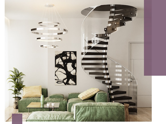 Лестницы для двухуровневой квартиры в Нововоронеже — изготовление и монтаж