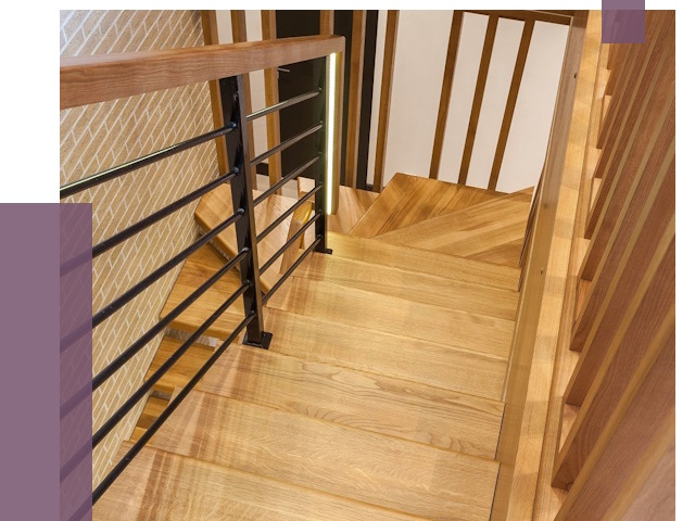 Лестницы из ясеня в Нововоронеже под ключ от 9918 руб. 