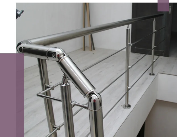 Перила из нержавеющей стали в Нововоронеже от 8906 руб. под ключ | ПРОЛЁТ-Нвв