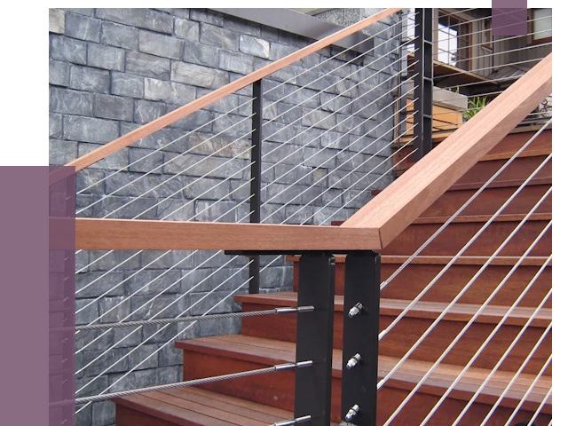 Тросовые перила под ключ в Нововоронеже от 7691 руб.