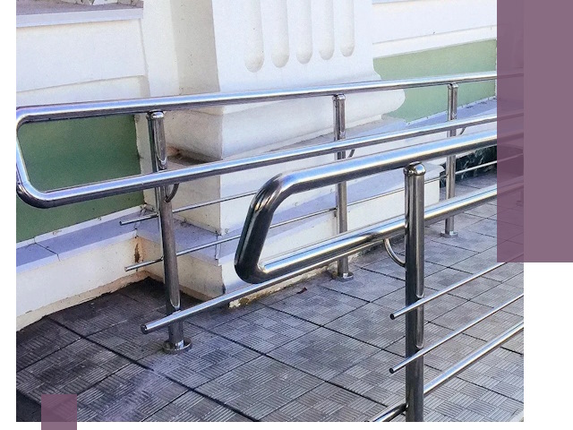 Ограждения пандусов из металла и нержавейки в Нововоронеже