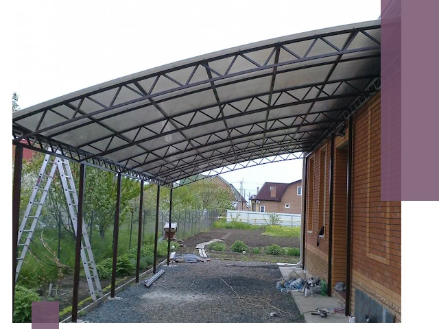 Профессиональный монтаж навесов под ключ в Нововоронеже