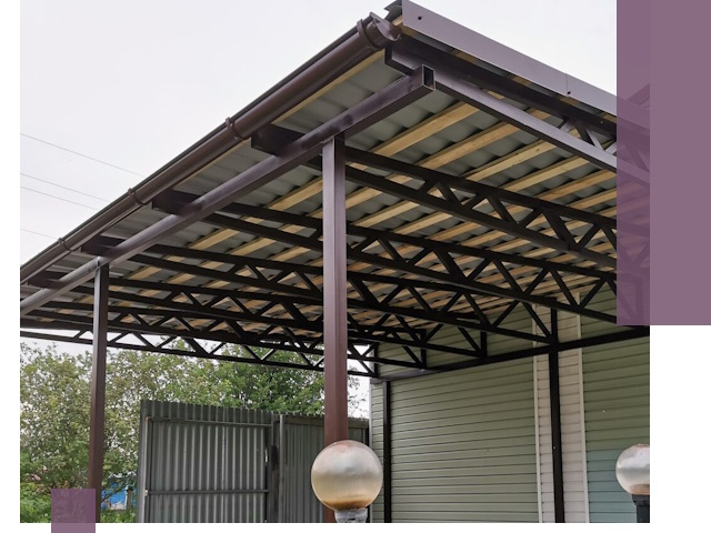 Навесы под ключ в Нововоронеже: изготовление, монтаж и гарантия