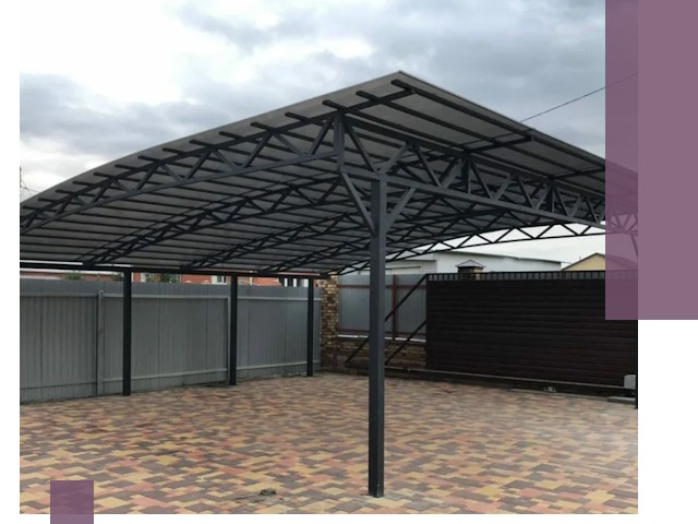 Недорогие навесы под ключ в Нововоронеже — изготовление и монтаж