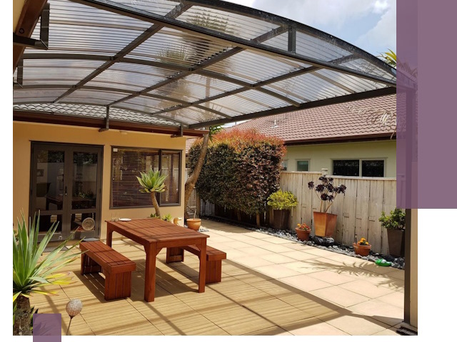 Навесы во двор под ключ в Нововоронеже — изготовление и монтаж