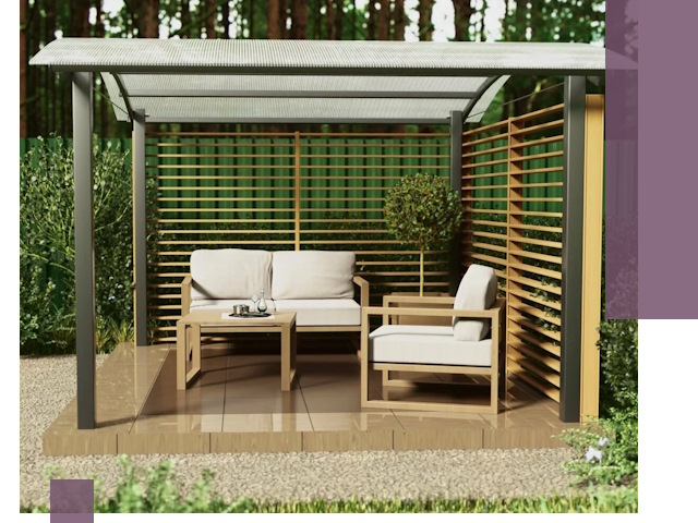 Навесы для дачи в Нововоронеже: изготовление, монтаж и демонтаж