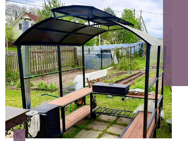 Навесы для барбекю в Нововоронеже: изготовление, монтаж и демонтаж