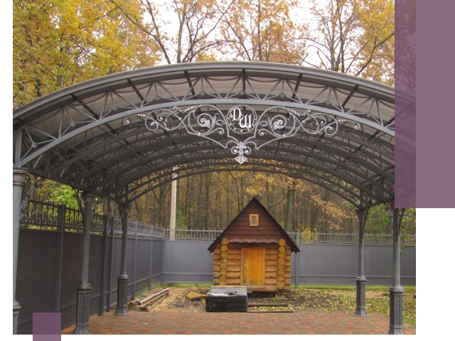 Кованые навесы премиум-класса под заказ в Нововоронеже