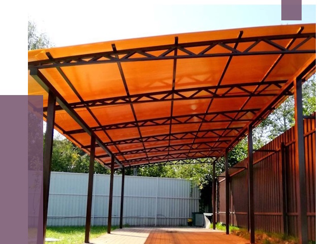 Односкатные навесы под ключ в Нововоронеже от 13004 руб. 