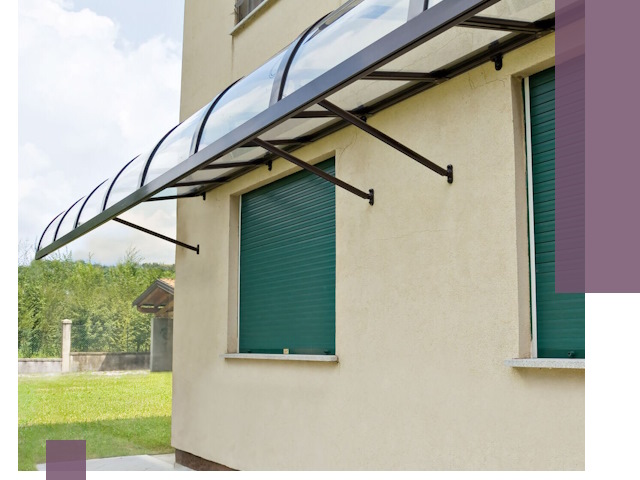 Козырьки над окнами в Нововоронеже — изготовление и монтаж по выгоде