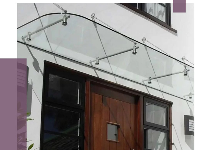 Стеклянные козырьки в Нововоронеже от 18722 руб. | ПРОЛЁТ-Нвв