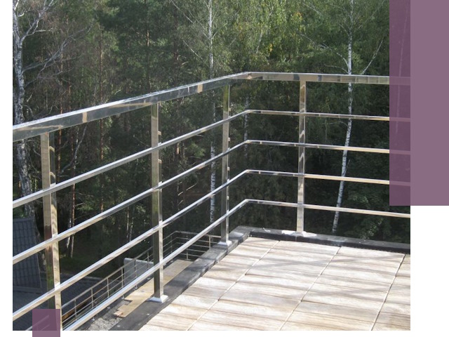 Парапеты из нержавеющей стали в Нововоронеже — изготовление и монтаж