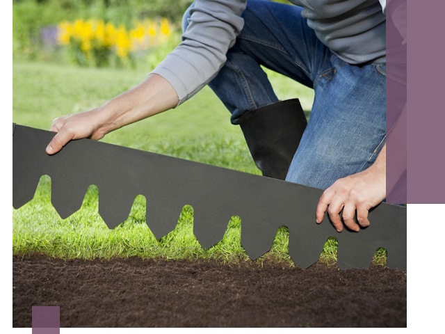 Металлические бордюры для газона в Нововоронеже — изготовление и монтаж