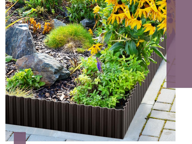 Металлические бордюры для клумб в Нововоронеже — производство и монтаж