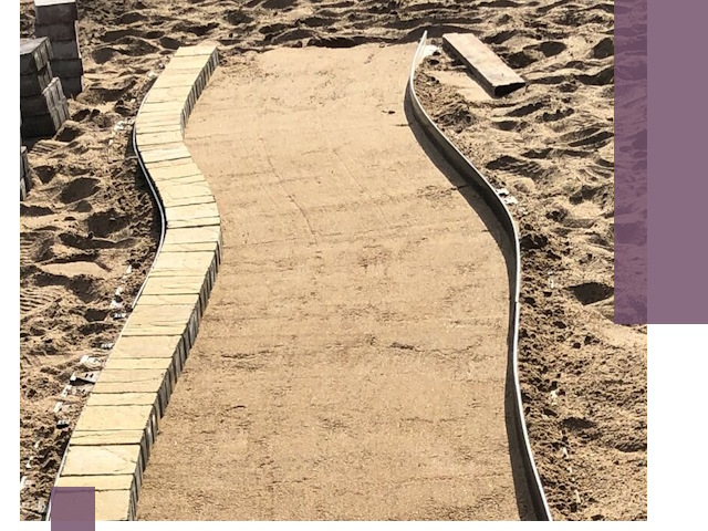 Металлические бордюры для тротуаров в Нововоронеже — прочные и долговечные