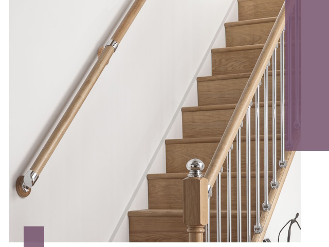 Пристенные поручни из стали и нержавейки под монтаж в Нововоронеже